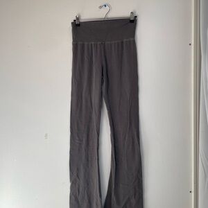 Brandy Melville Gray High-Waisted Yoga Pants